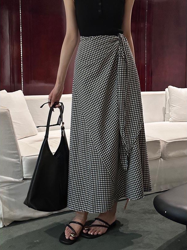 France style fashion skirt bandage tops a set
