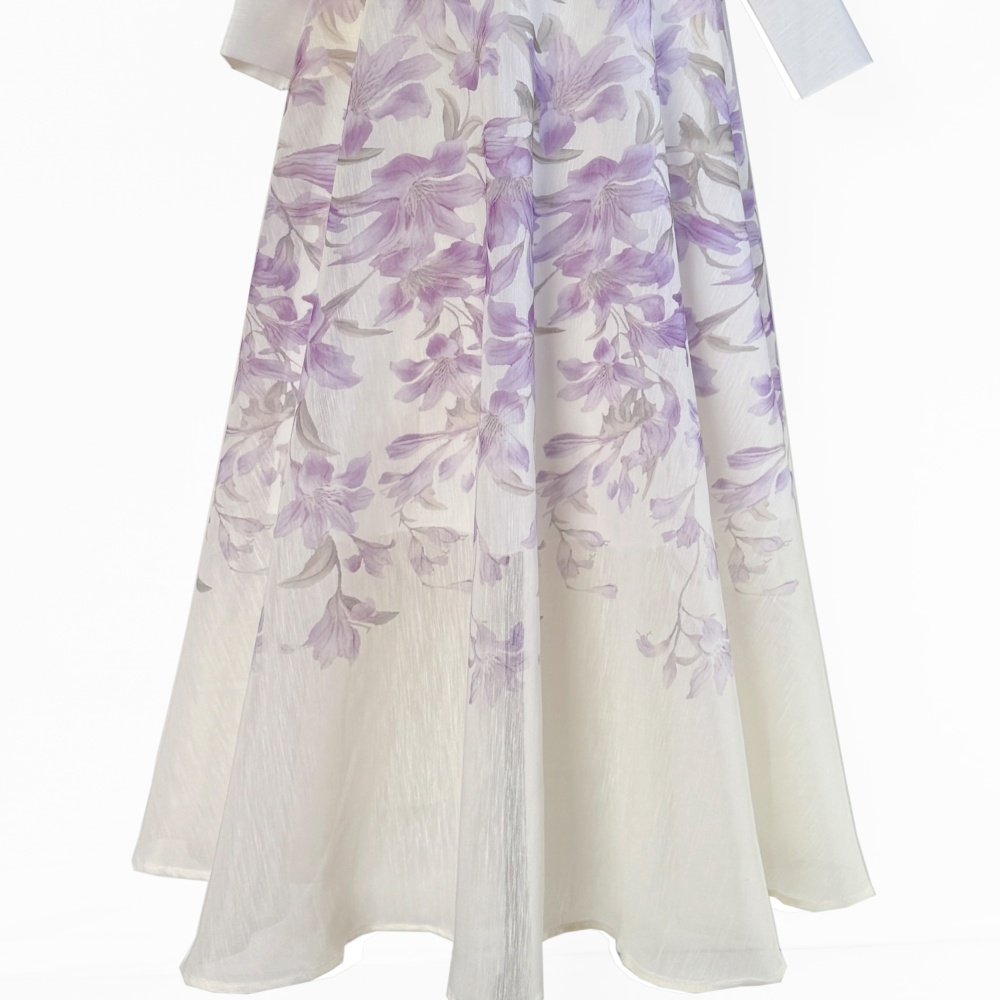 Big skirt skirt cstand collar shirt 3pcs set for women