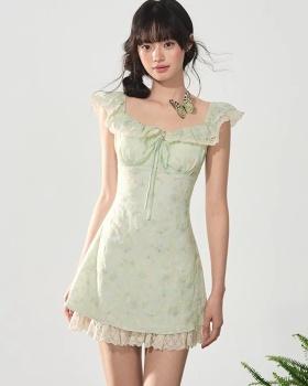 Boats sleeve sling floral summer dress for women