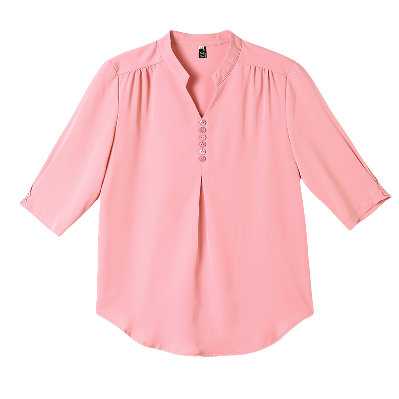 Western style spring and summer tops silk shirt for women