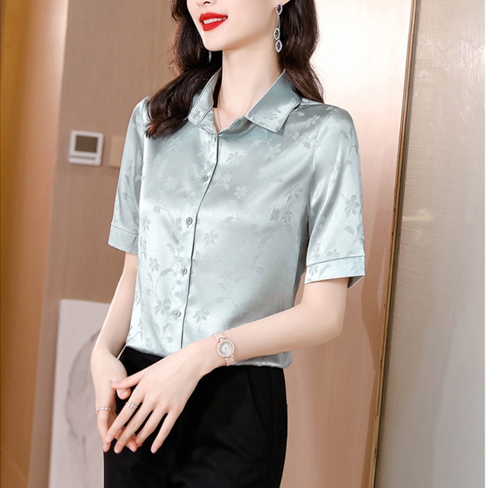 Short sleeve summer fashion all-match shirt for women