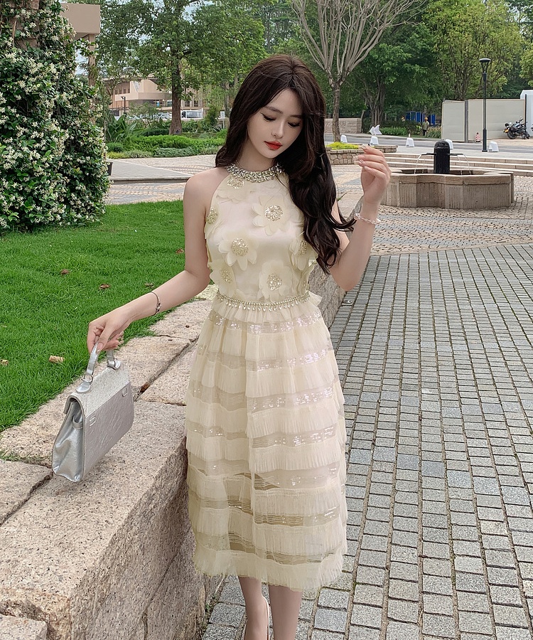 Cake temperament dress sequins formal dress