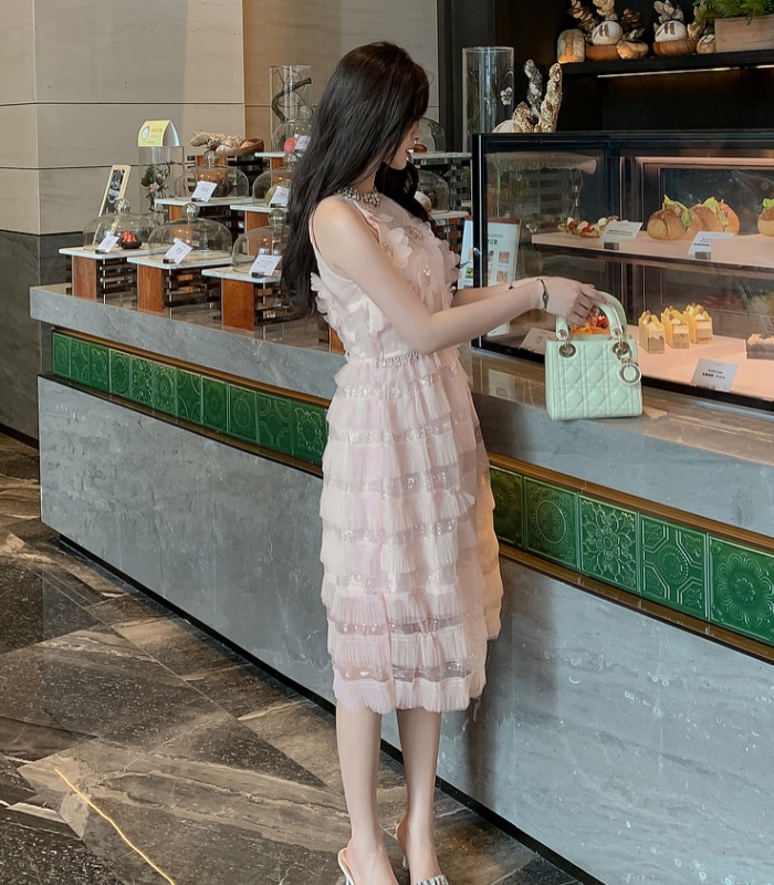Cake temperament dress sequins formal dress