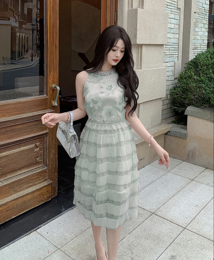 Cake temperament dress sequins formal dress