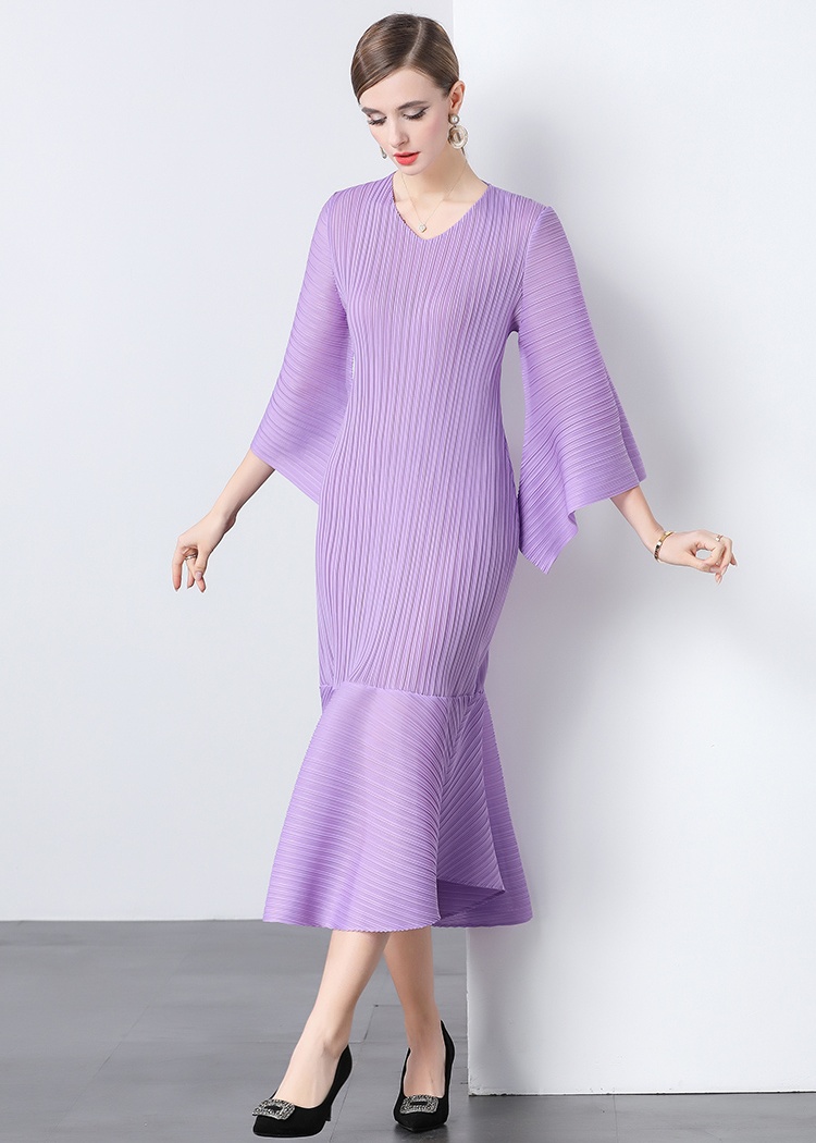 Pleats Please fashion summer loose dress