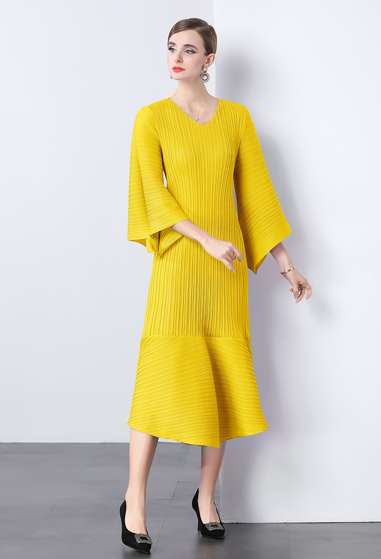Pleats Please fashion summer loose dress