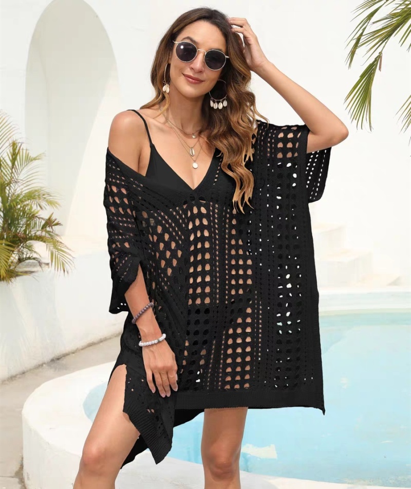 Knitted hollow swimwear bikini split skirt