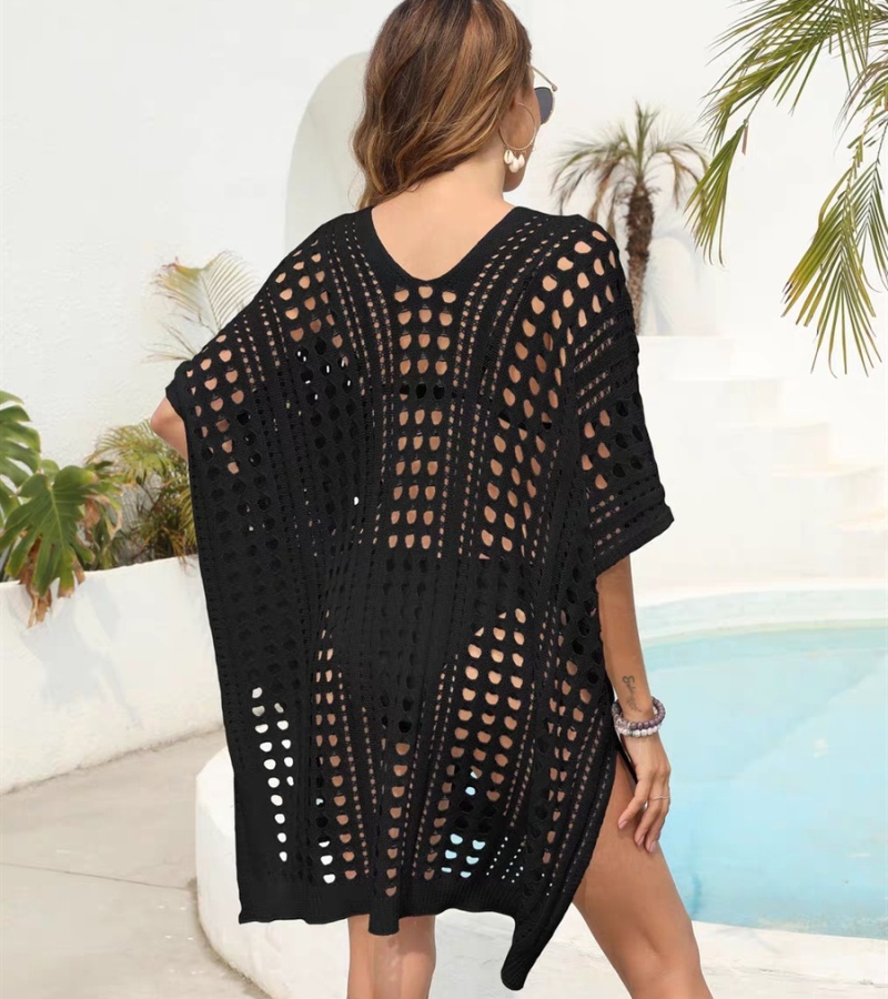 Knitted hollow swimwear bikini split skirt