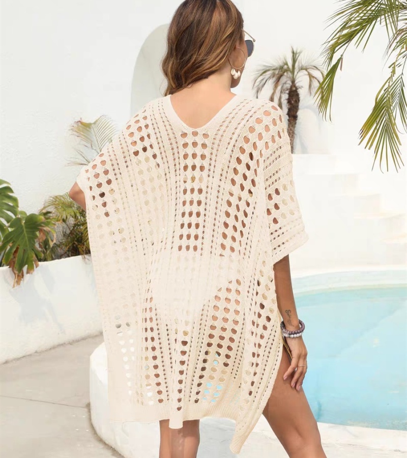 Knitted hollow swimwear bikini split skirt