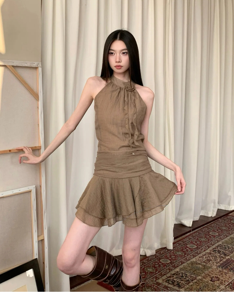 Retro summer American style dress for women
