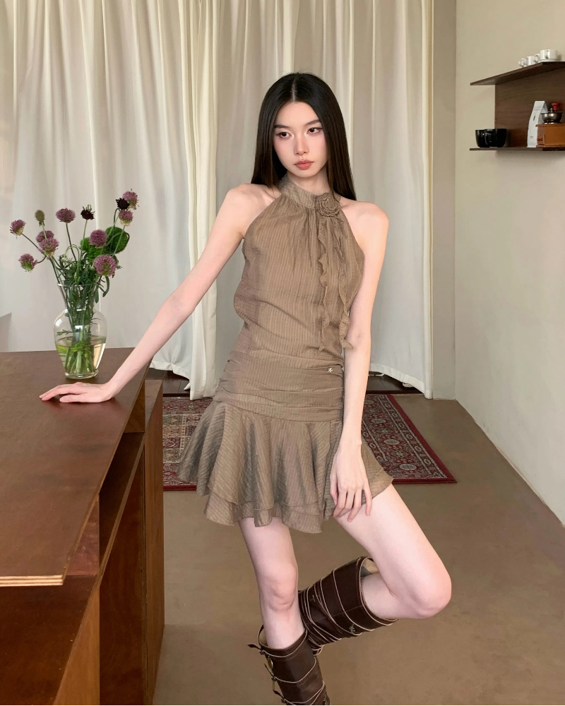Retro summer American style dress for women