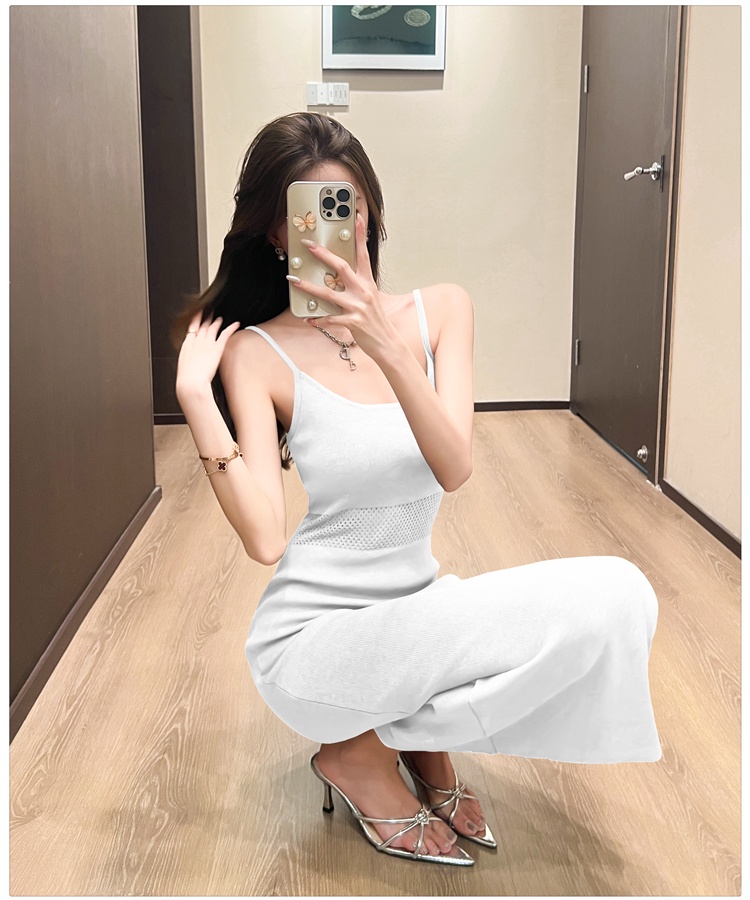 Sling hollow dress package hip long dress