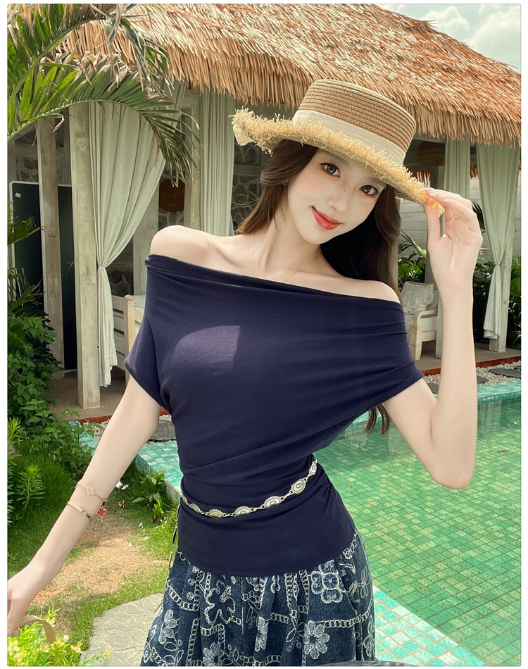 Big skirt simple T-shirt slim long skirt 2pcs set
