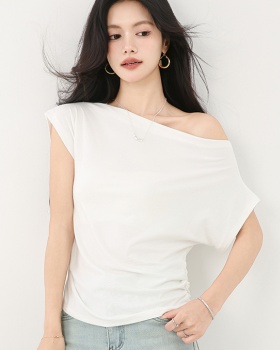 Short sleeve slim T-shirt all-match temperament tops