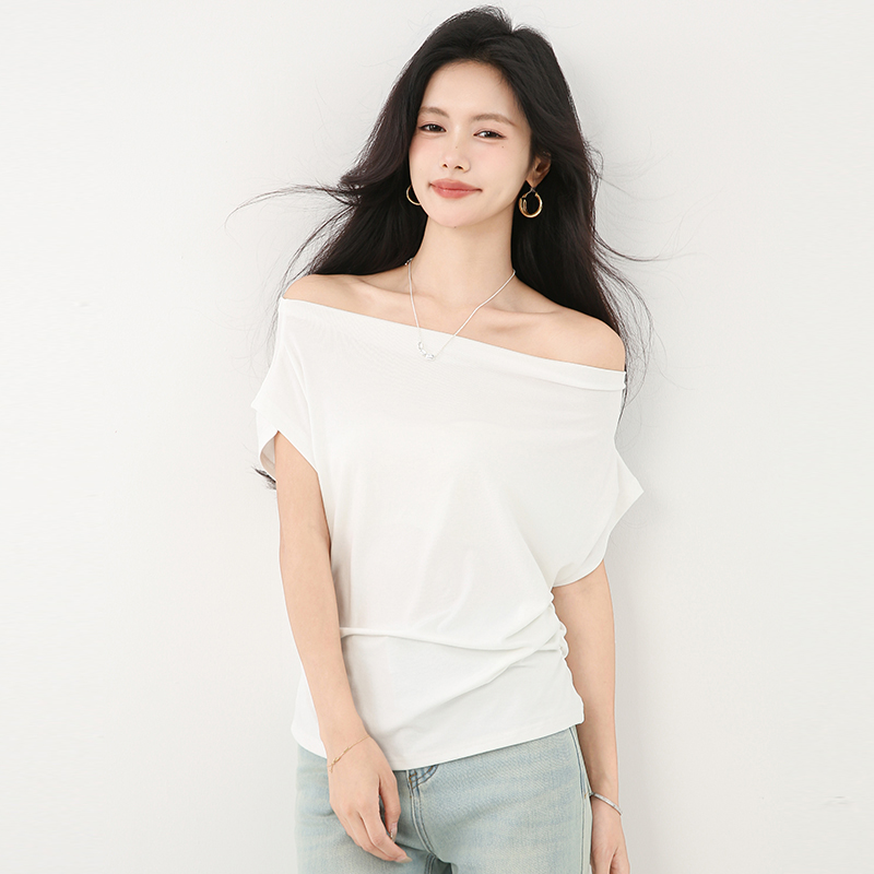 Short sleeve slim T-shirt all-match temperament tops