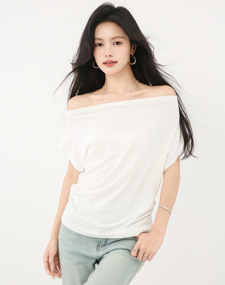 Short sleeve slim T-shirt all-match temperament tops