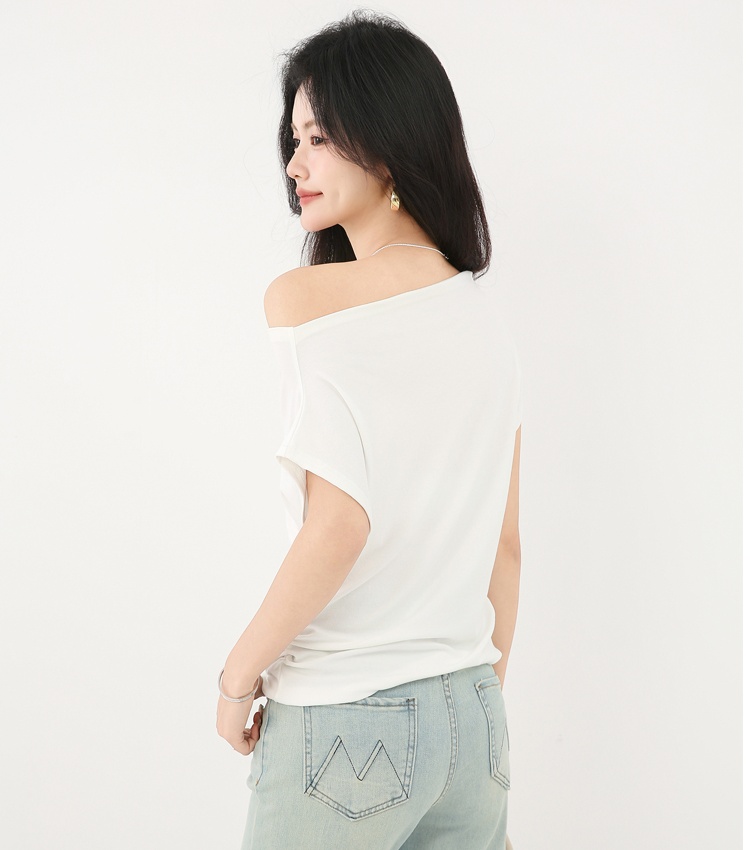 Short sleeve slim T-shirt all-match temperament tops