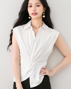 Sleeveless short sleeve shirt slim modern T-shirt