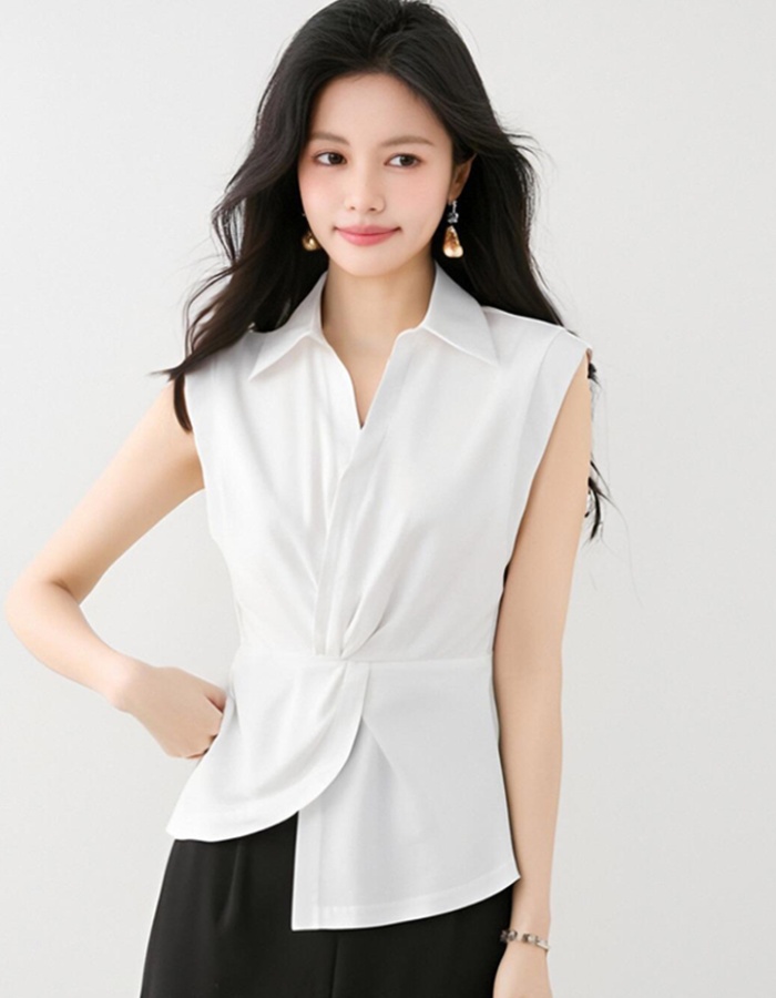 Sleeveless short sleeve shirt slim modern T-shirt