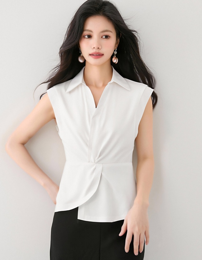 Sleeveless short sleeve shirt slim modern T-shirt