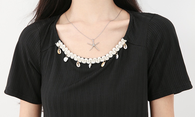 Short sleeve irregular T-shirt Western style tops