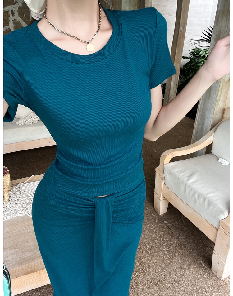 Summer tops spicegirl skirt 2pcs set for women