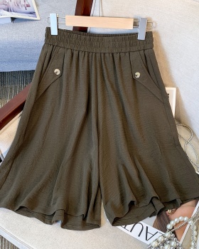Summer wide leg slim drape Casual loose thin shorts