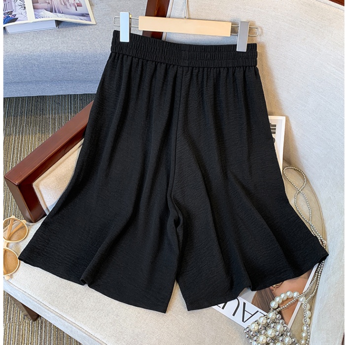 Summer wide leg slim drape Casual loose thin shorts