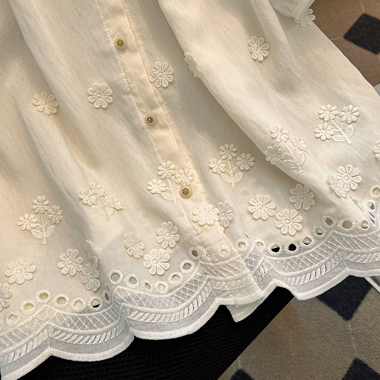 Puff sleeve doll shirt short sleeve tops for women
