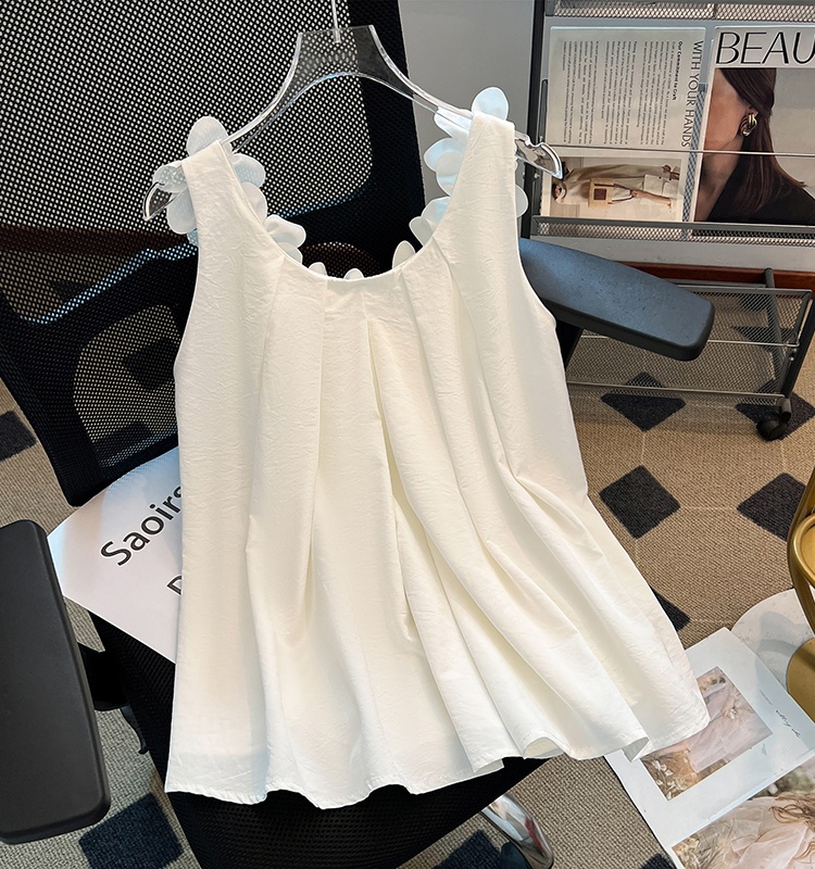 Short halter sleeveless dress vacation flowers strap dress