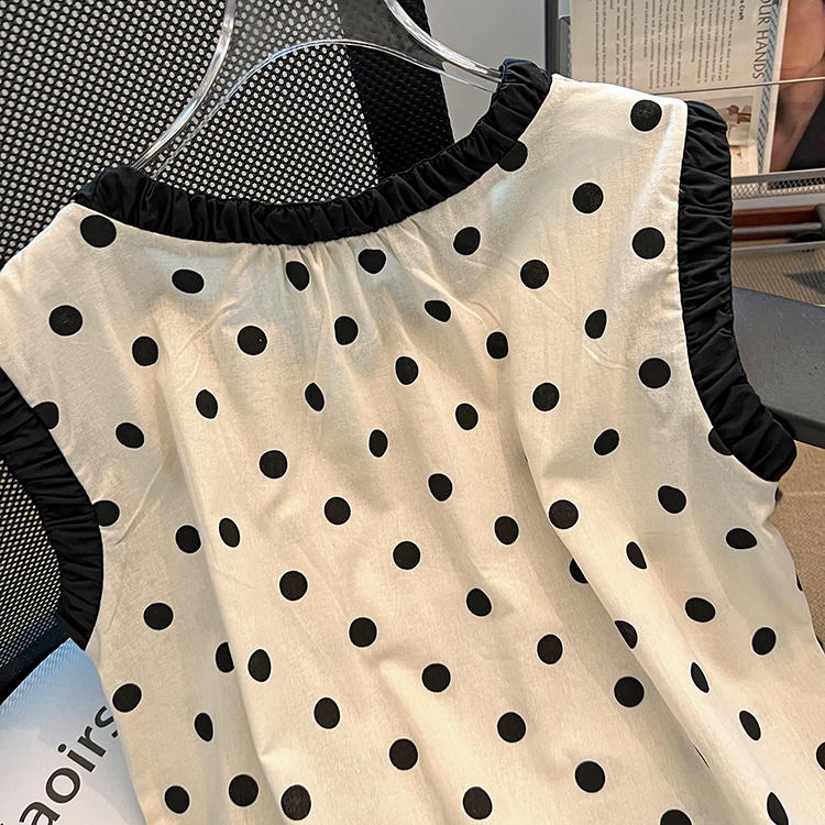 Lace summer tops all-match Korean style shirt for women