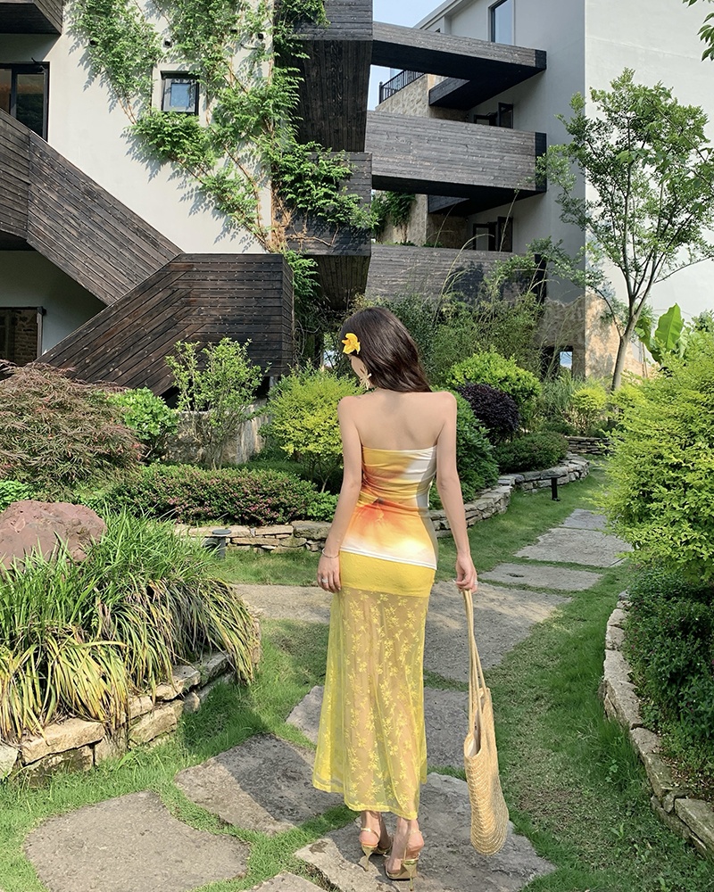 Spicegirl skirt printing vest 2pcs set for women