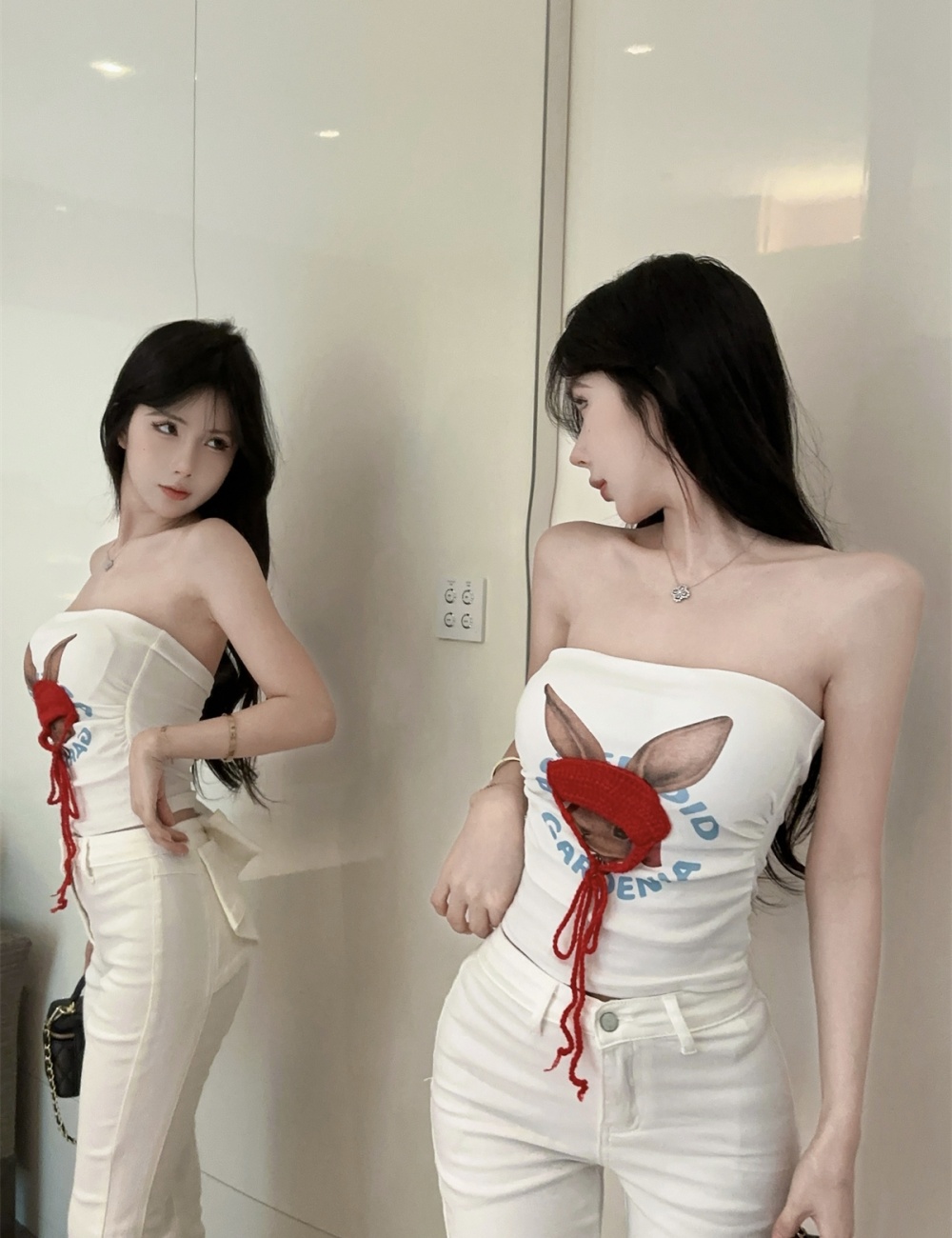 Enticement with chest pad hat printing wrapped chest tops