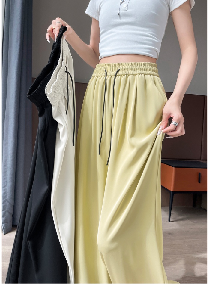 Casual straight wide leg pants mopping business suit for women
