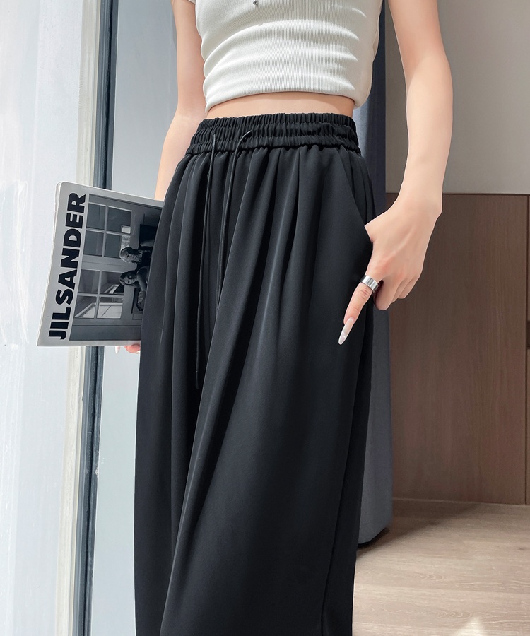 Casual straight wide leg pants mopping business suit for women