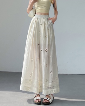 Slim wide leg pants drape casual pants for women