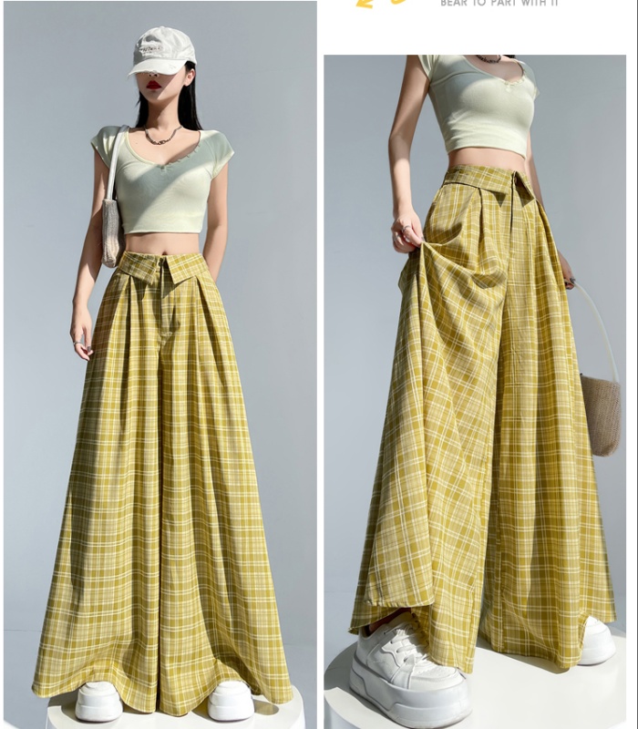 Casual wide leg pants loose suit pants for women