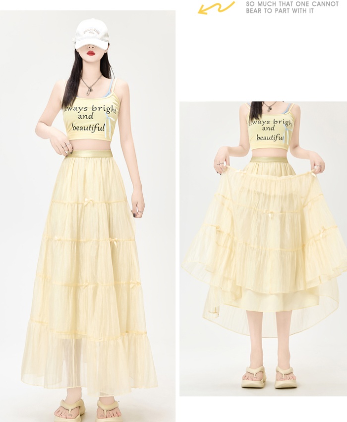 Thick and disorderly summer big skirt skirt for women