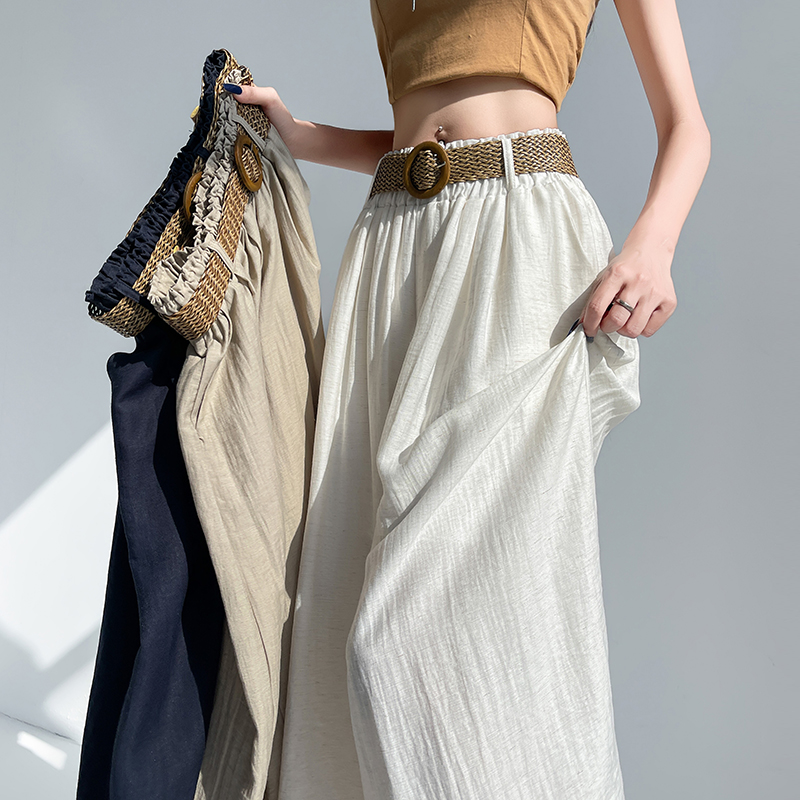 Casual lazy pants high waist wide leg pants for women