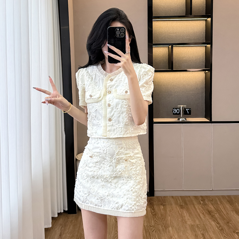 Summer France style skirt 2pcs set for women