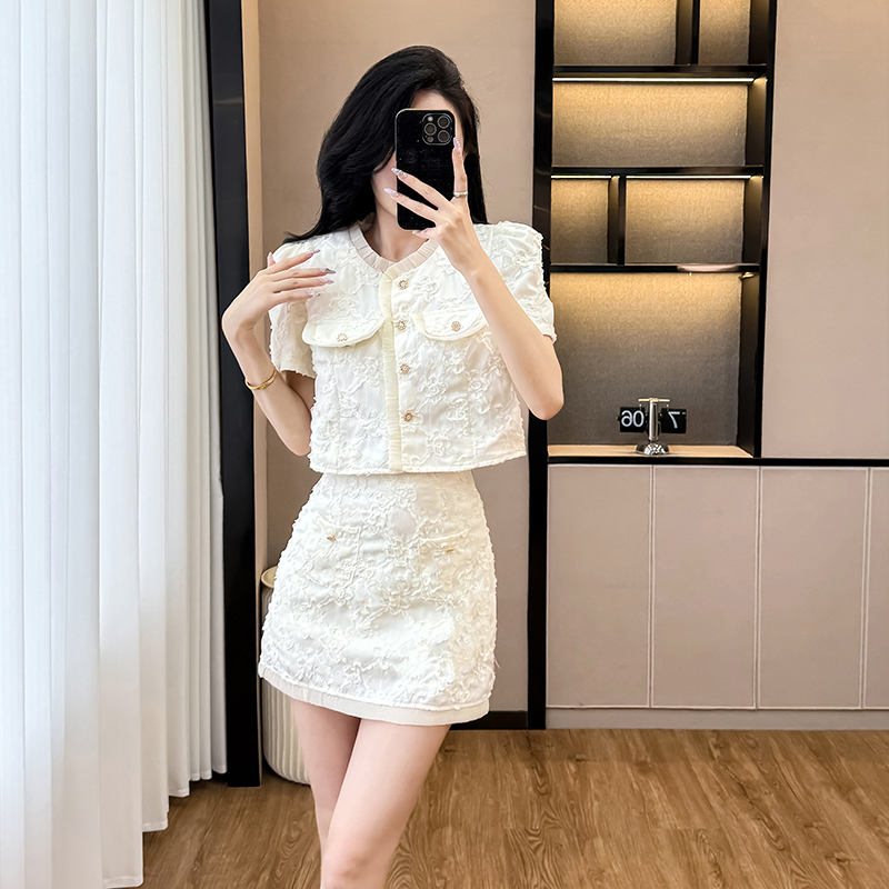 Summer France style skirt 2pcs set for women