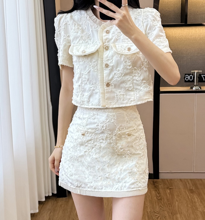 Summer France style skirt 2pcs set for women