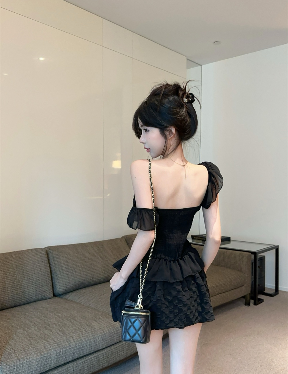Frenum tops boats sleeve skirt a set for women