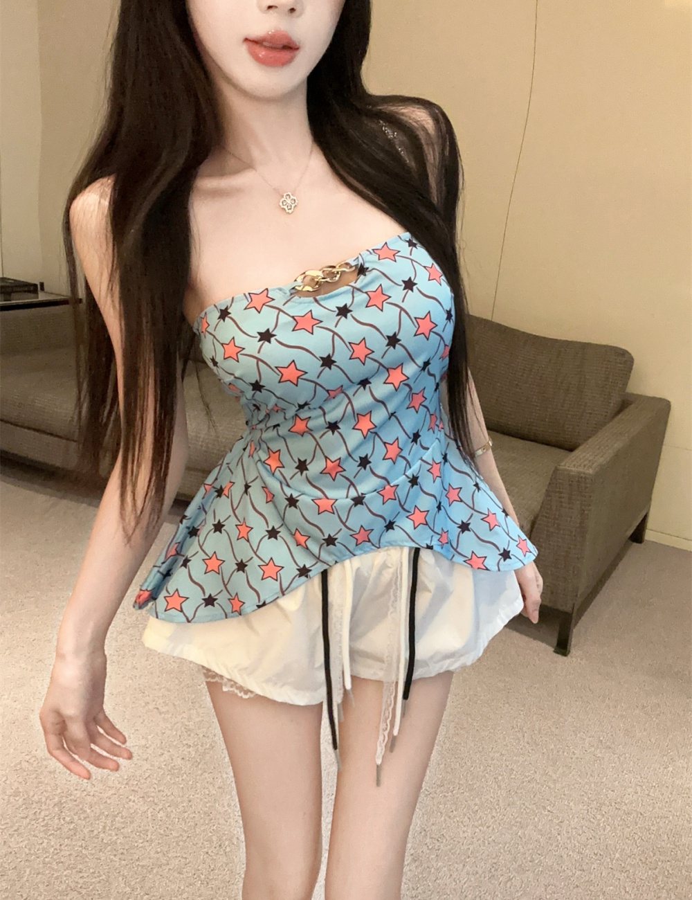 Printing metal tops irregular patterns small shirt