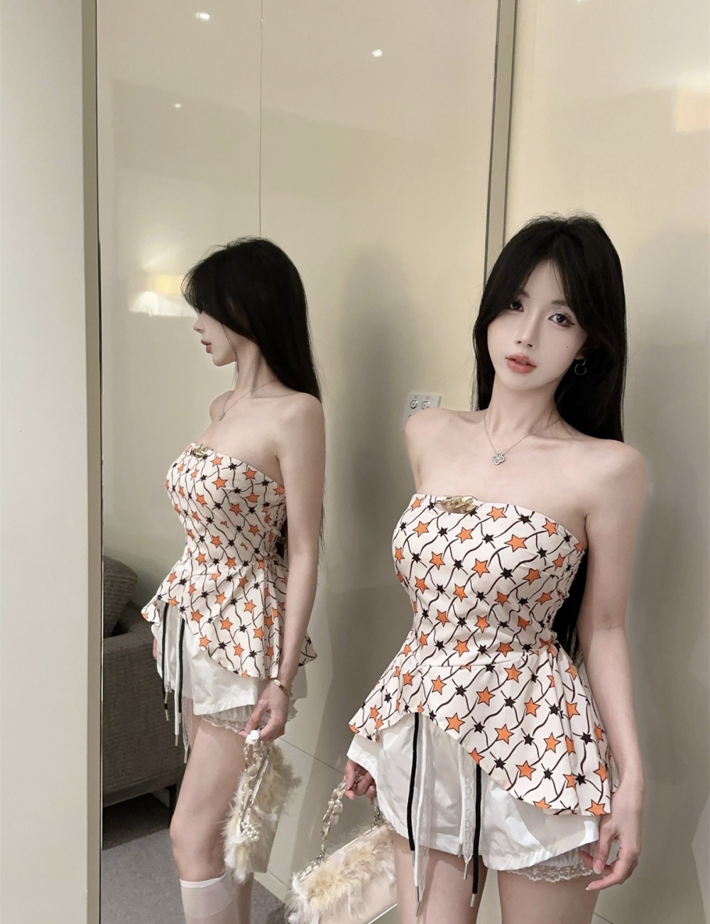 Printing metal tops irregular patterns small shirt