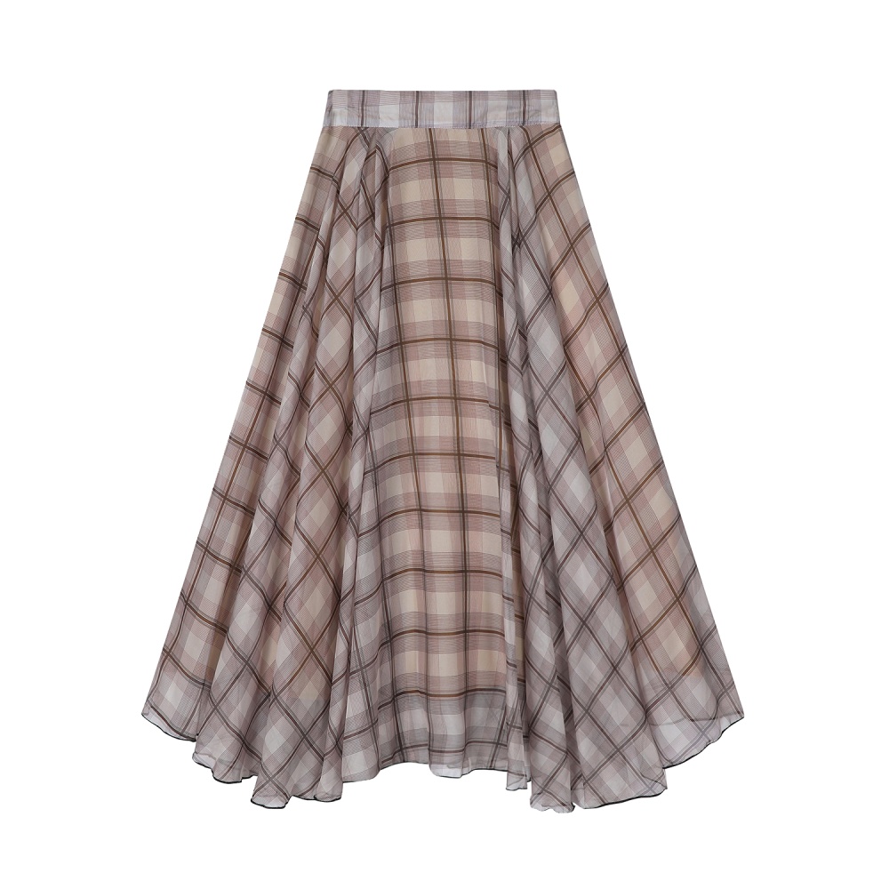 Chiffon big skirt long summer temperament loose skirt