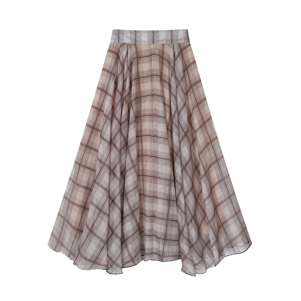 Chiffon big skirt long summer temperament loose skirt