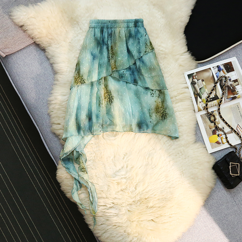 Summer irregular blooming short skirt for women