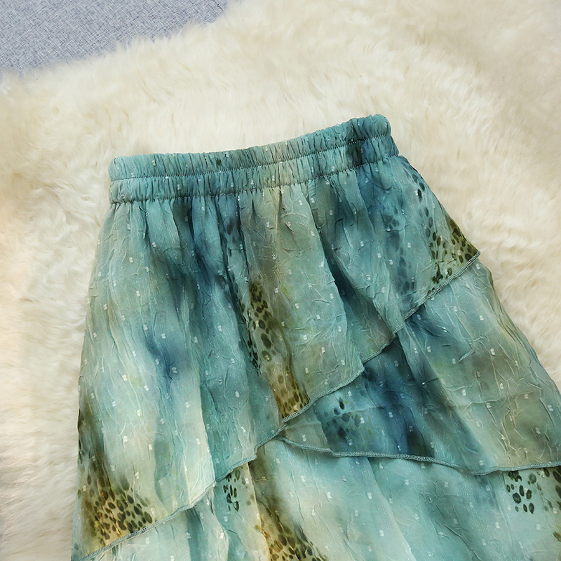 Summer irregular blooming short skirt for women
