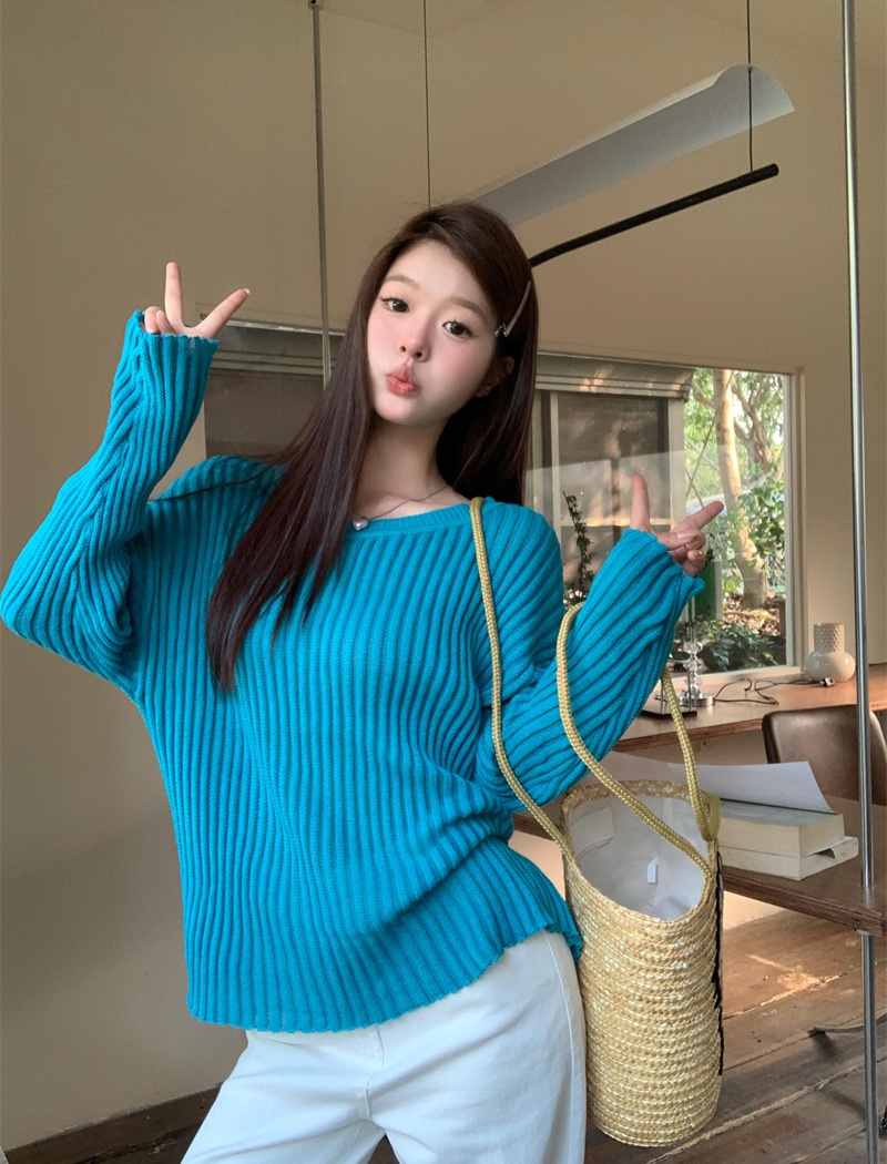 Spring smock Korean style T-shirt for women